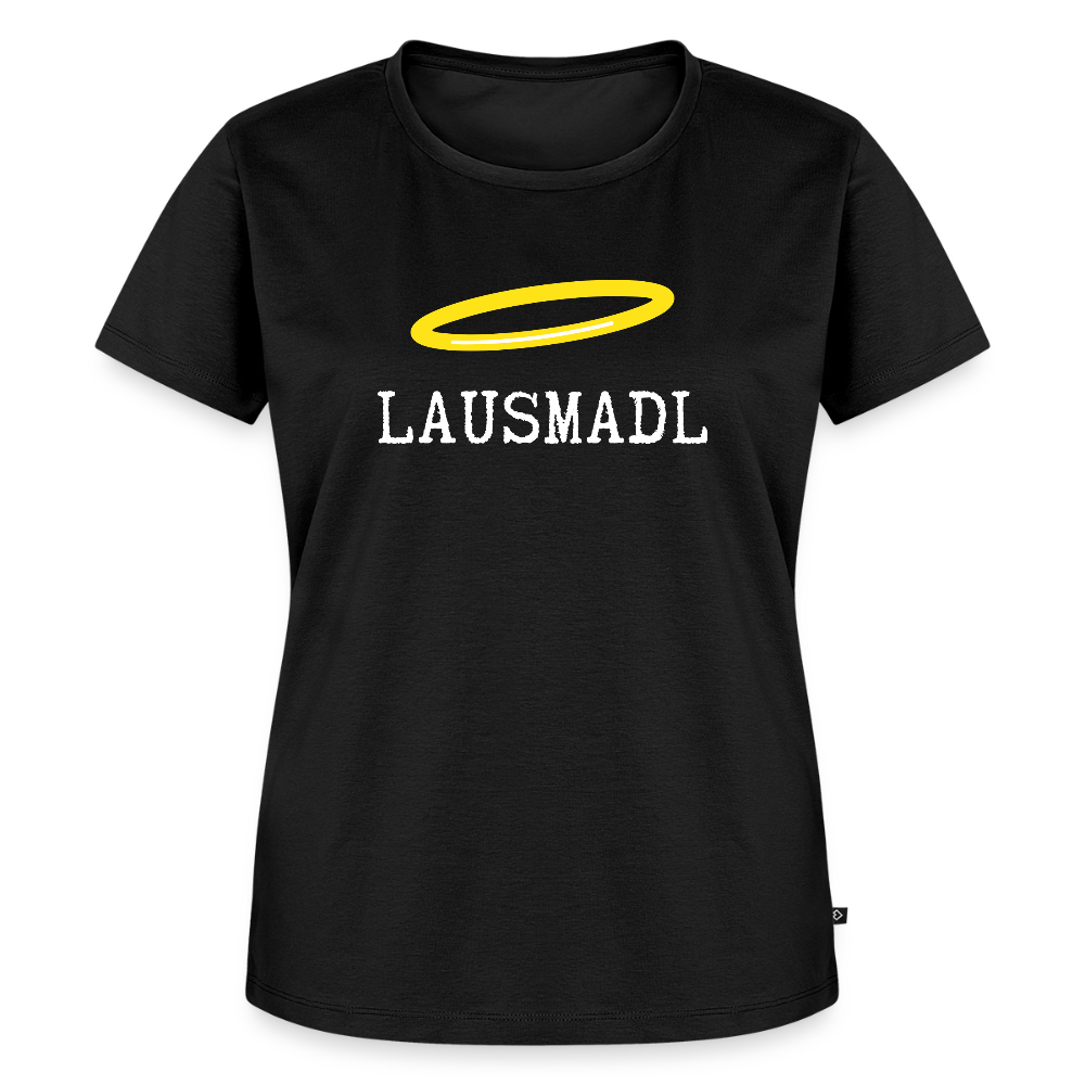 Lausmadl (dt. Lausemädchen), Frauen Premium T-Shirt - Schwarz