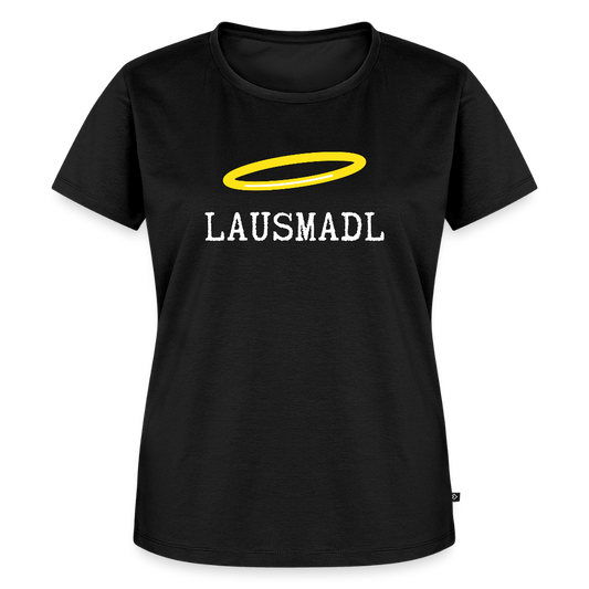 Lausmadl (dt. Lausemädchen), Frauen Premium T-Shirt - Schwarz
