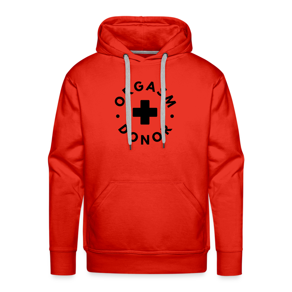 ORGASM DONOR - Men/ Männer Premium Hoodie - Rot