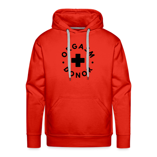 ORGASM DONOR - Men/ Männer Premium Hoodie - Rot