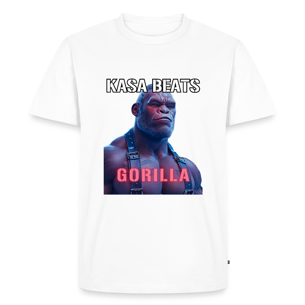 KASA BEATS - GORILLA, Men Premium T-Shirt - Weiß