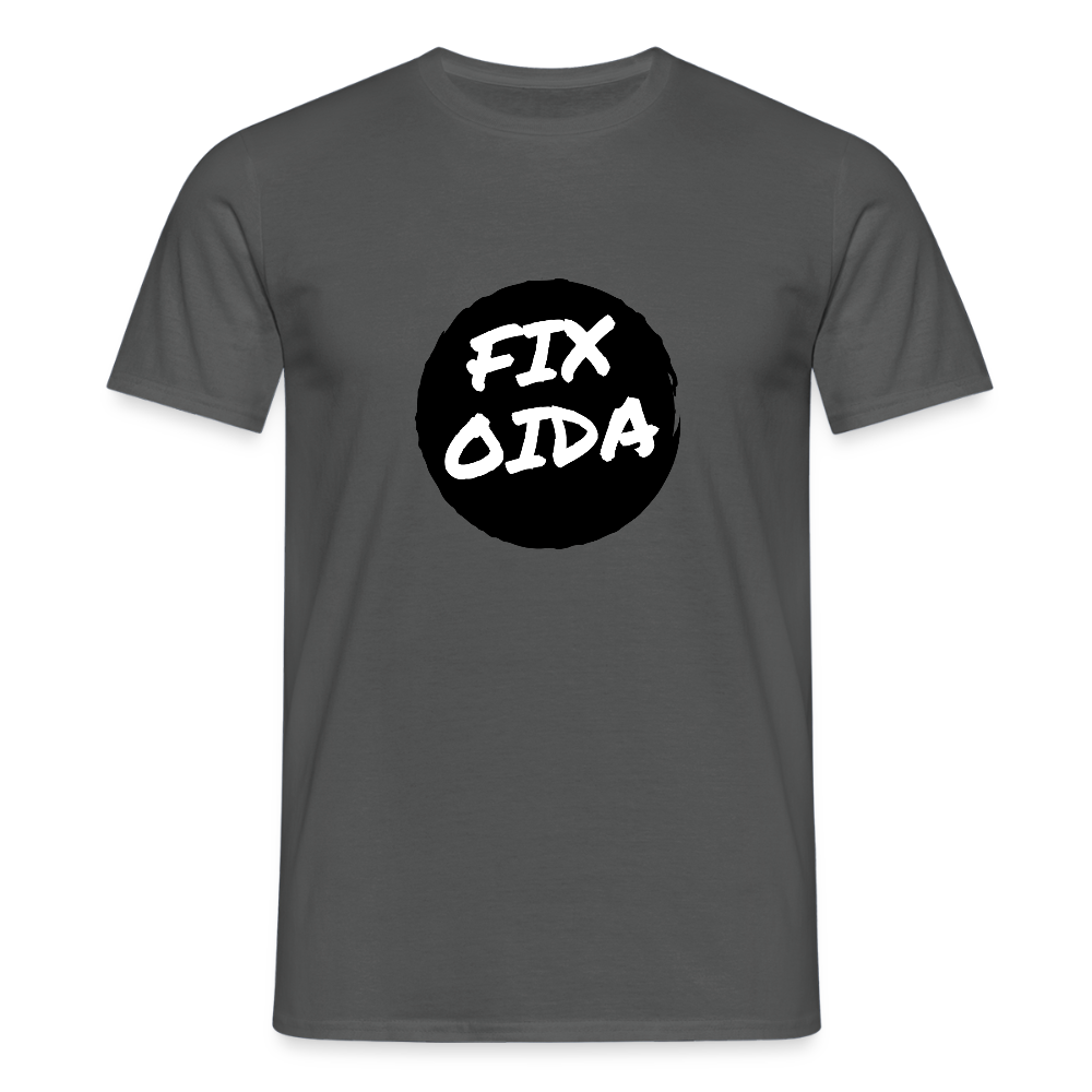 Fix Oida - Wiener Spruch, Männer T-Shirt - Anthrazit