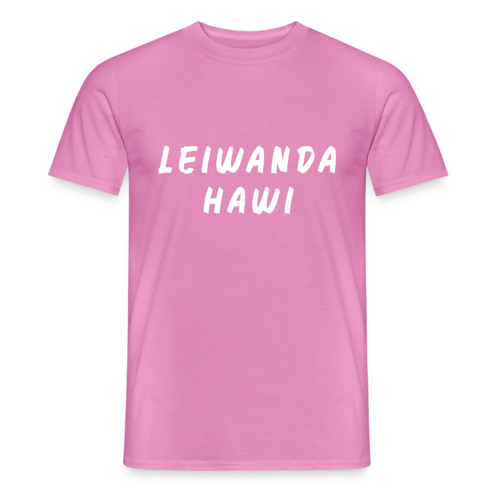 LEIWANDER HAWI aufgepinselt, Männer T-Shirt - Pink