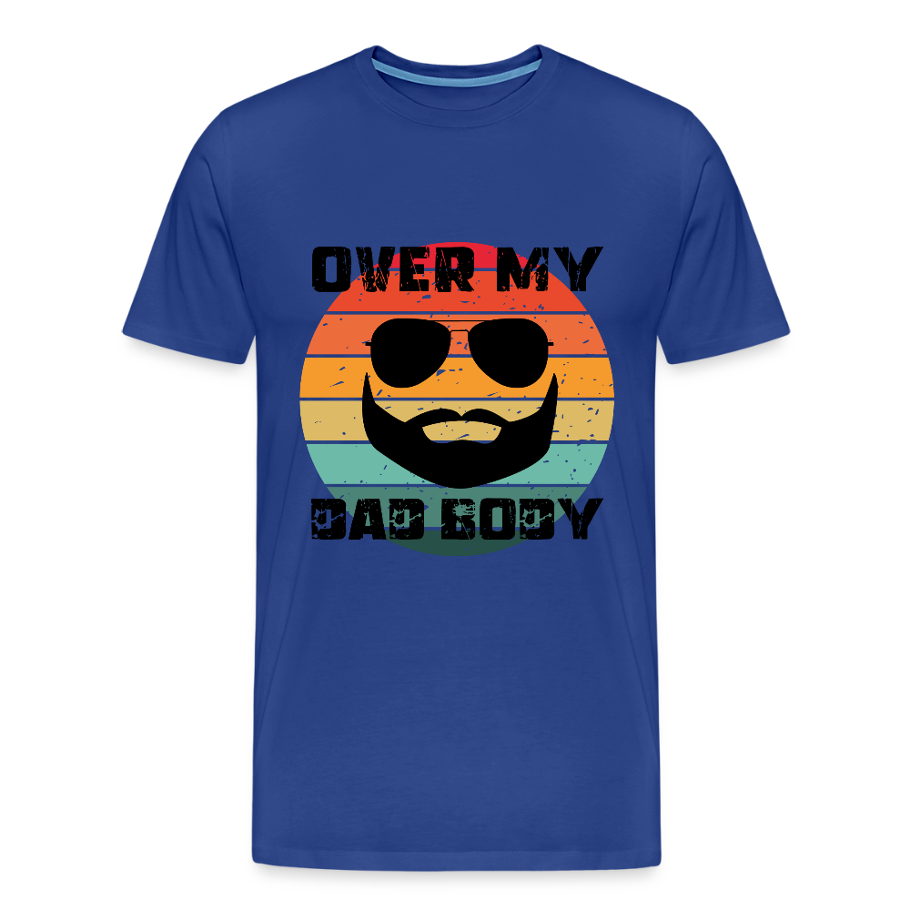 Over My Dad Body - Daddy, Vatertag, Männer Premium T-Shirt - Königsblau