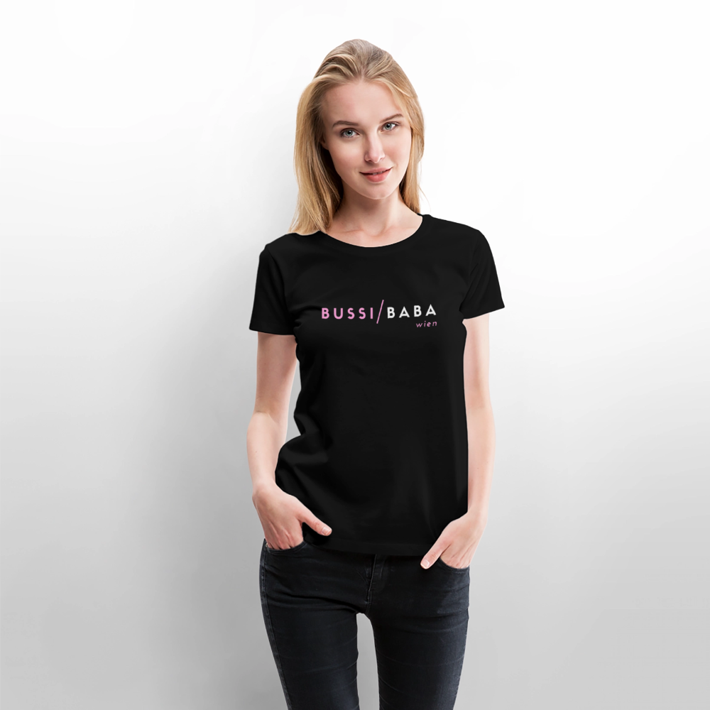 Bussi / Baba Wien rosa, Frauen Premium T-Shirt - Schwarz