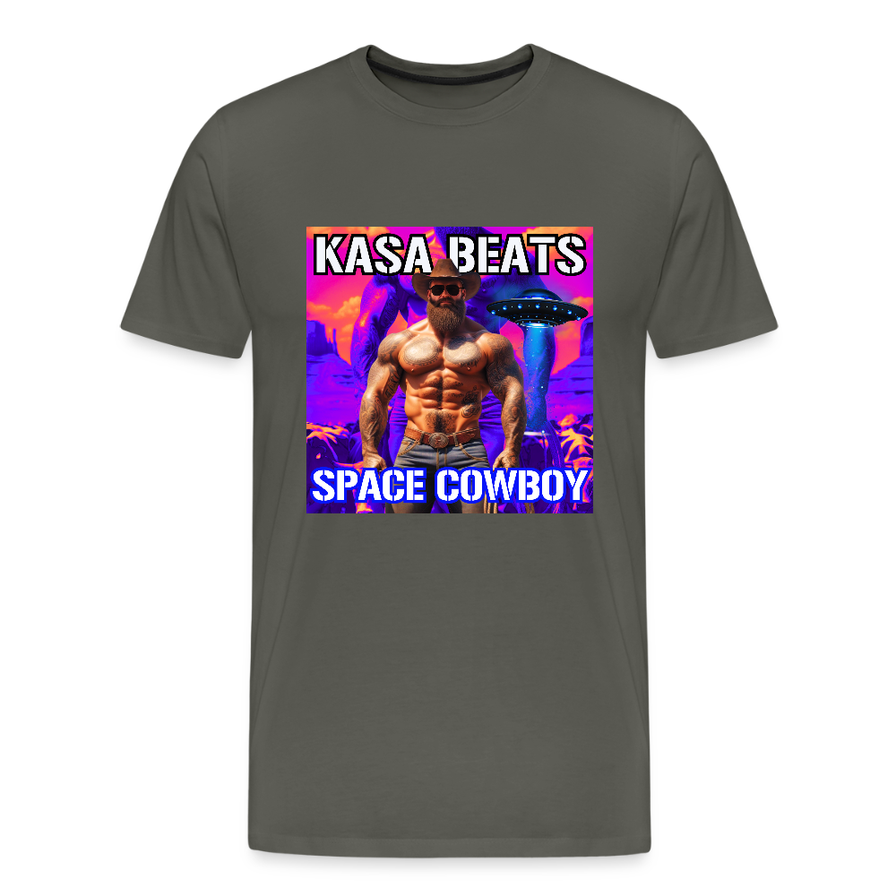 KASA BEATS - SPACE COWBOY, Men/ Männer Premium T-Shirt - Asphalt