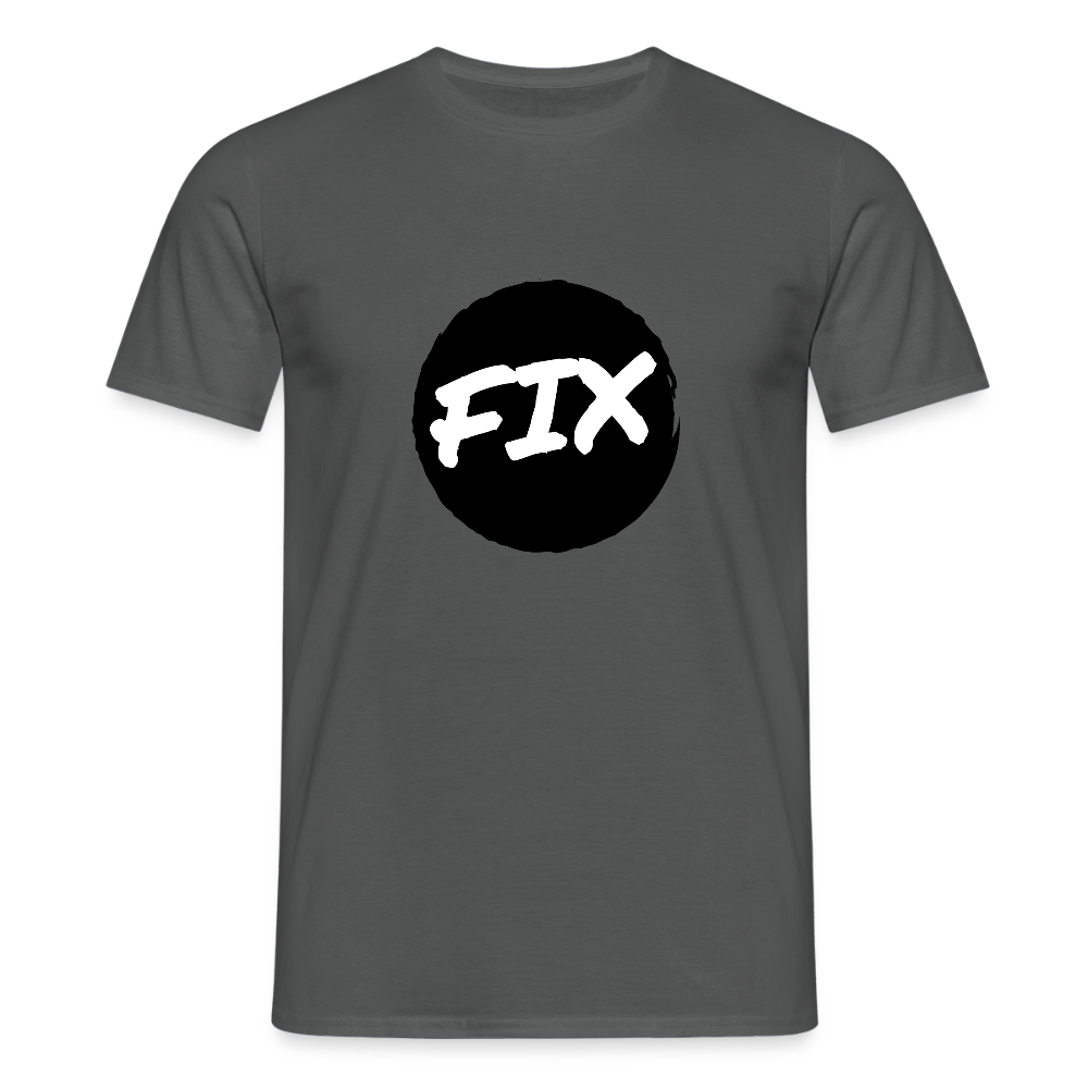 Fix - 100% sicher, fix hoit Oida ;-) Wiener Spruch, Männer T-Shirt - Anthrazit