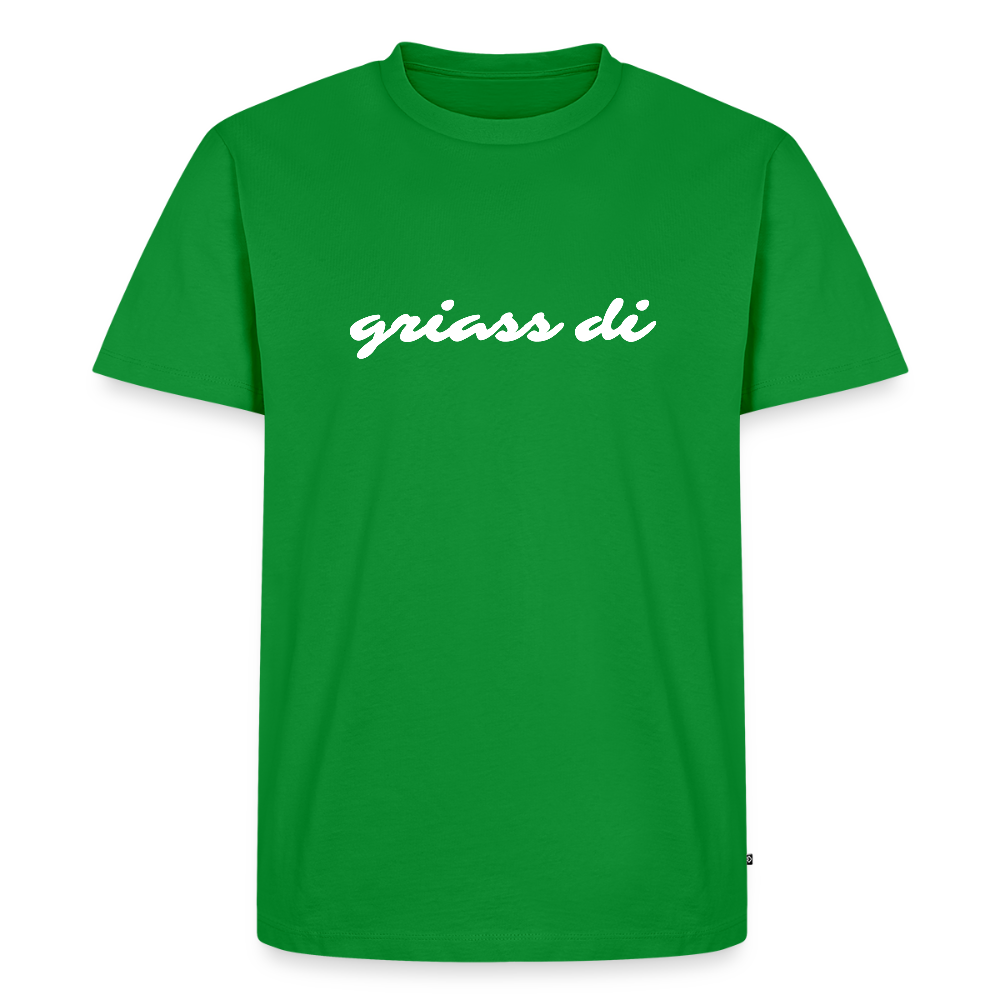 griass di - grüß dich in weiß, Männer Premium T-Shirt - Grün