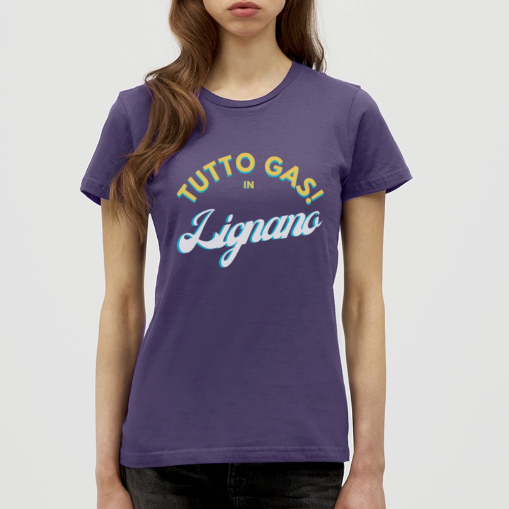 TUTTO GAS! in Lignano - Frauen T-Shirt - Dunkellila