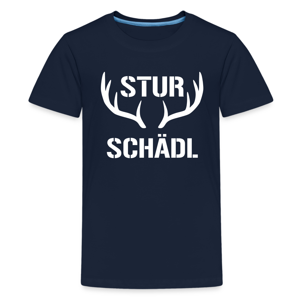 Sturschädl, Teenager (10 - 12 Jahre) Premium  T-Shirt - Navy