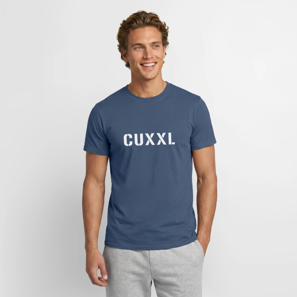 CUXXL, Männer T-Shirt - Dunkles Denimblau