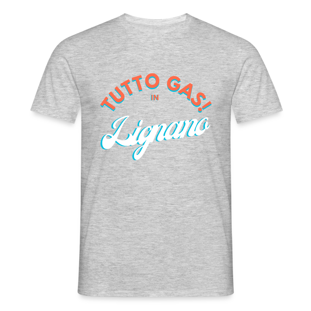 TUTTO GAS! in Lignano,  Männer T-Shirt - Grau meliert