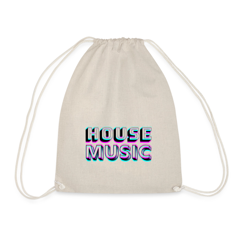 HOUSE MUSIC, Gym Bag - Turnsackerl - Natur