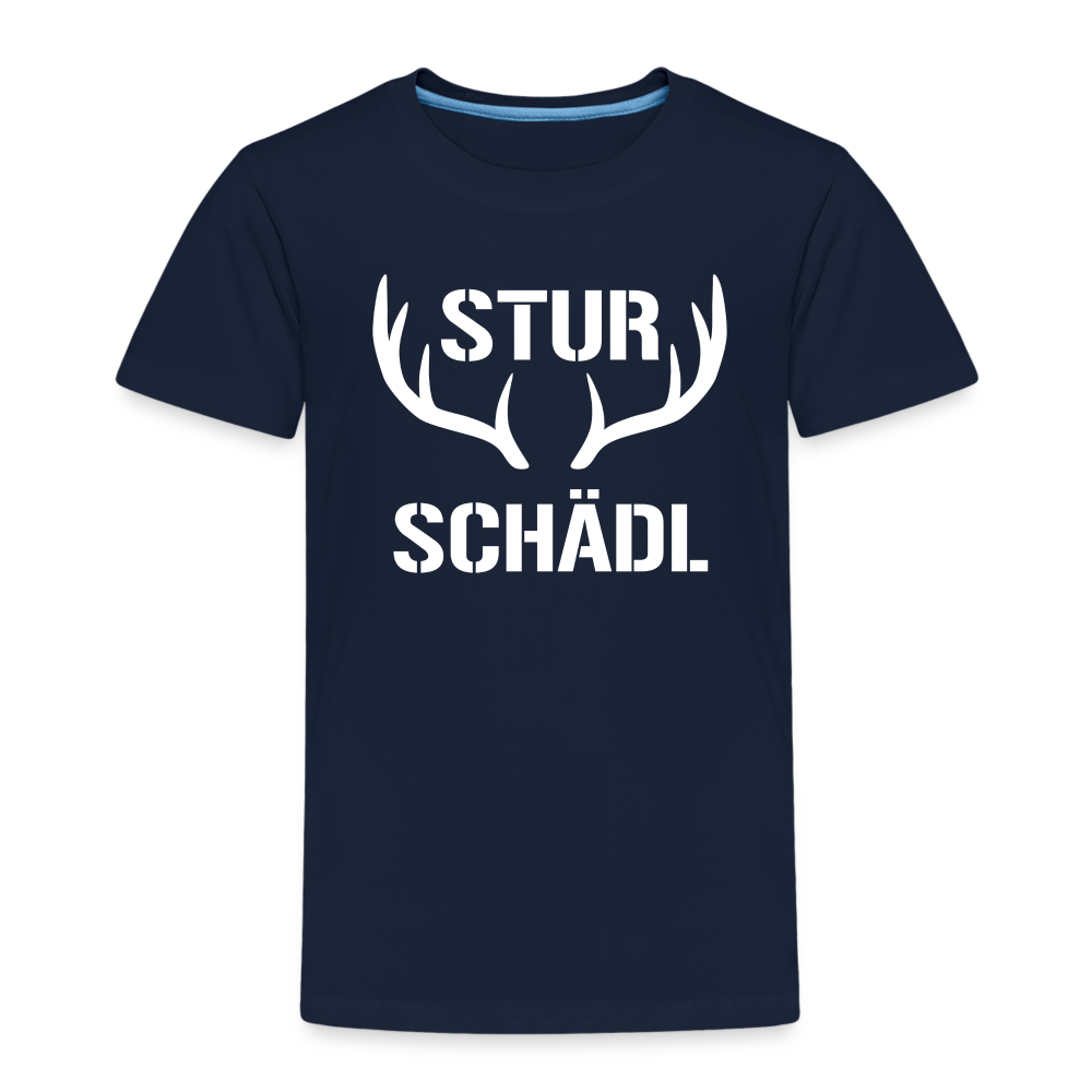 Sturschädl, Kinder (2 - 8 Jahre) Premium  T-Shirt - Navy