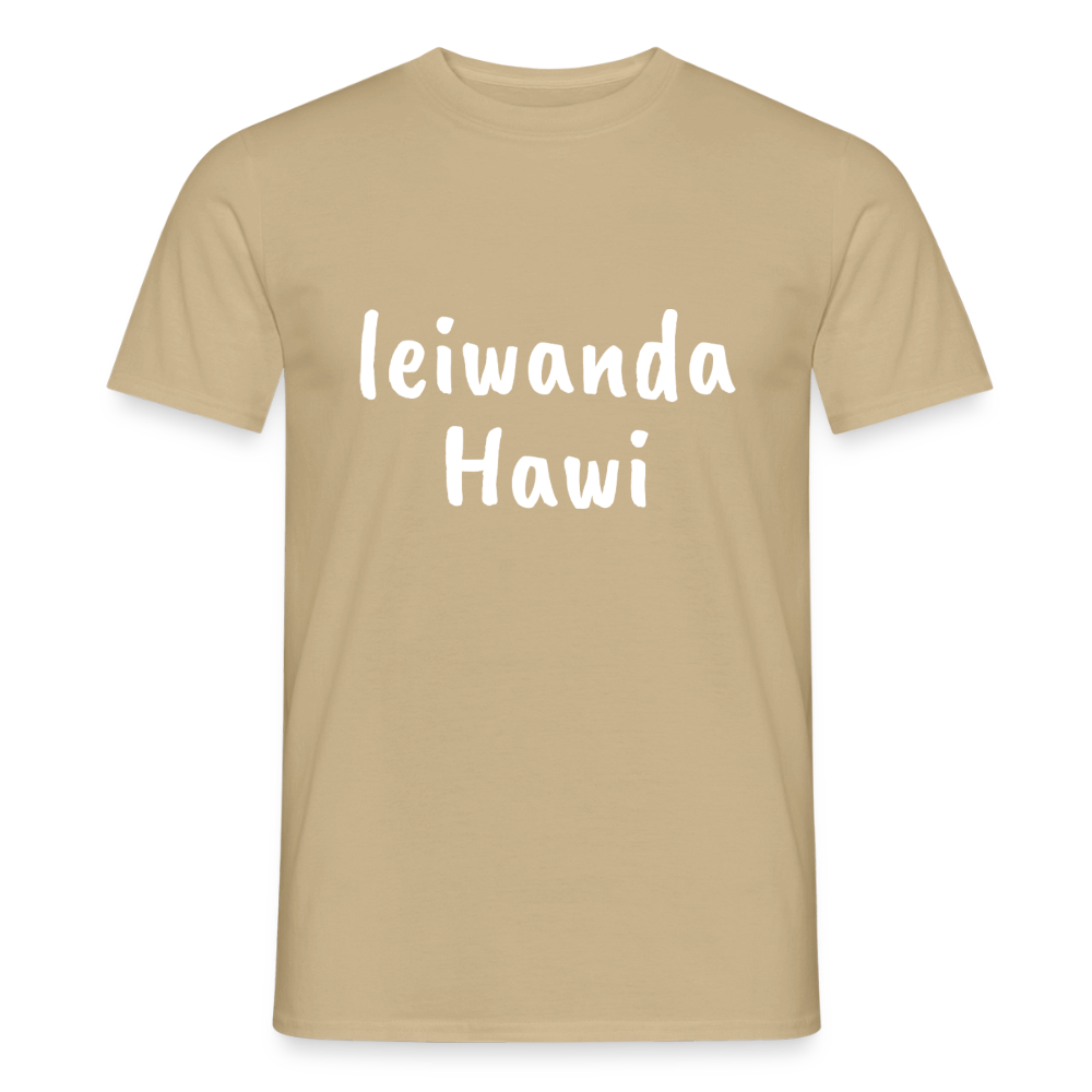 leiwanda Hawi, Männer T-Shirt - Sandbeige