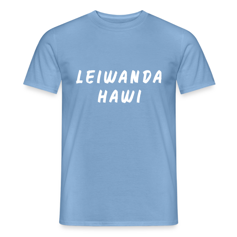 LEIWANDER HAWI aufgepinselt, Männer T-Shirt - Carolina Blue