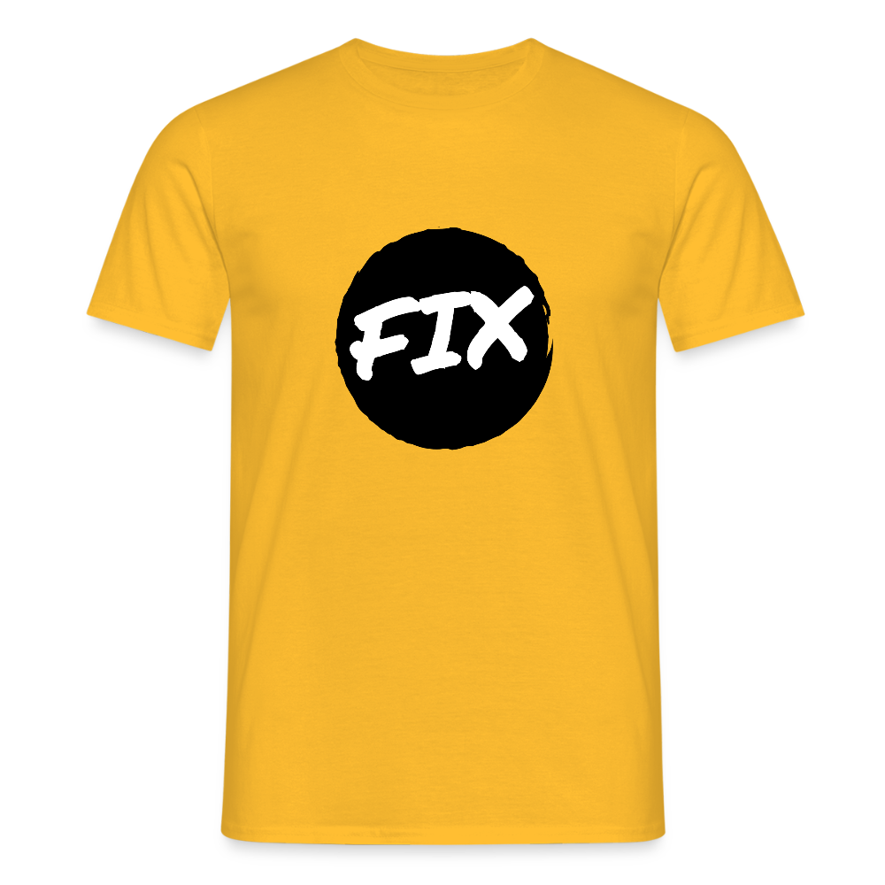 Fix - 100% sicher, fix hoit Oida ;-) Wiener Spruch, Männer T-Shirt - Gelb