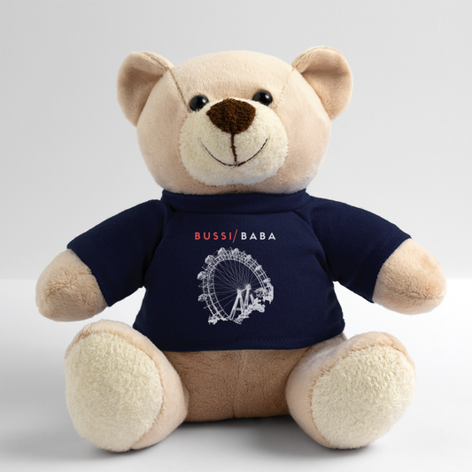 Bussi Baba korallrot - Wiener Riesenrad weiß, Teddy - French Navy