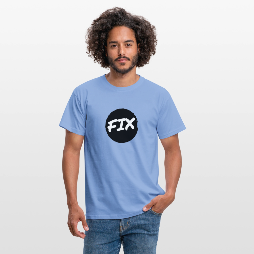 Fix - 100% sicher, fix hoit Oida ;-) Wiener Spruch, Männer T-Shirt - carolina blue