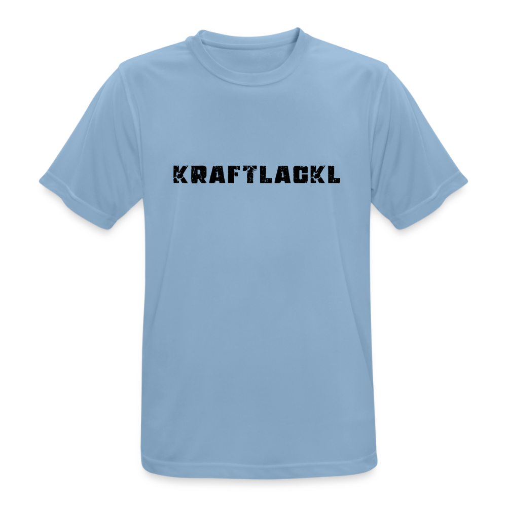Kraftlackl, Männer Sport-Shirt (atmungsaktiv) - Himmelblau