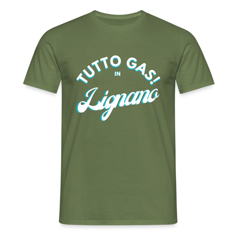 TUTTO GAS! in Lignano,  Männer T-Shirt - Militärgrün
