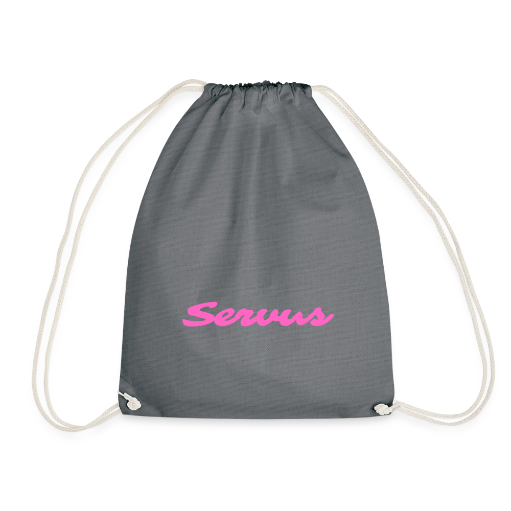 Servus in pink, Gym Bag - Turnsackerl - Grau