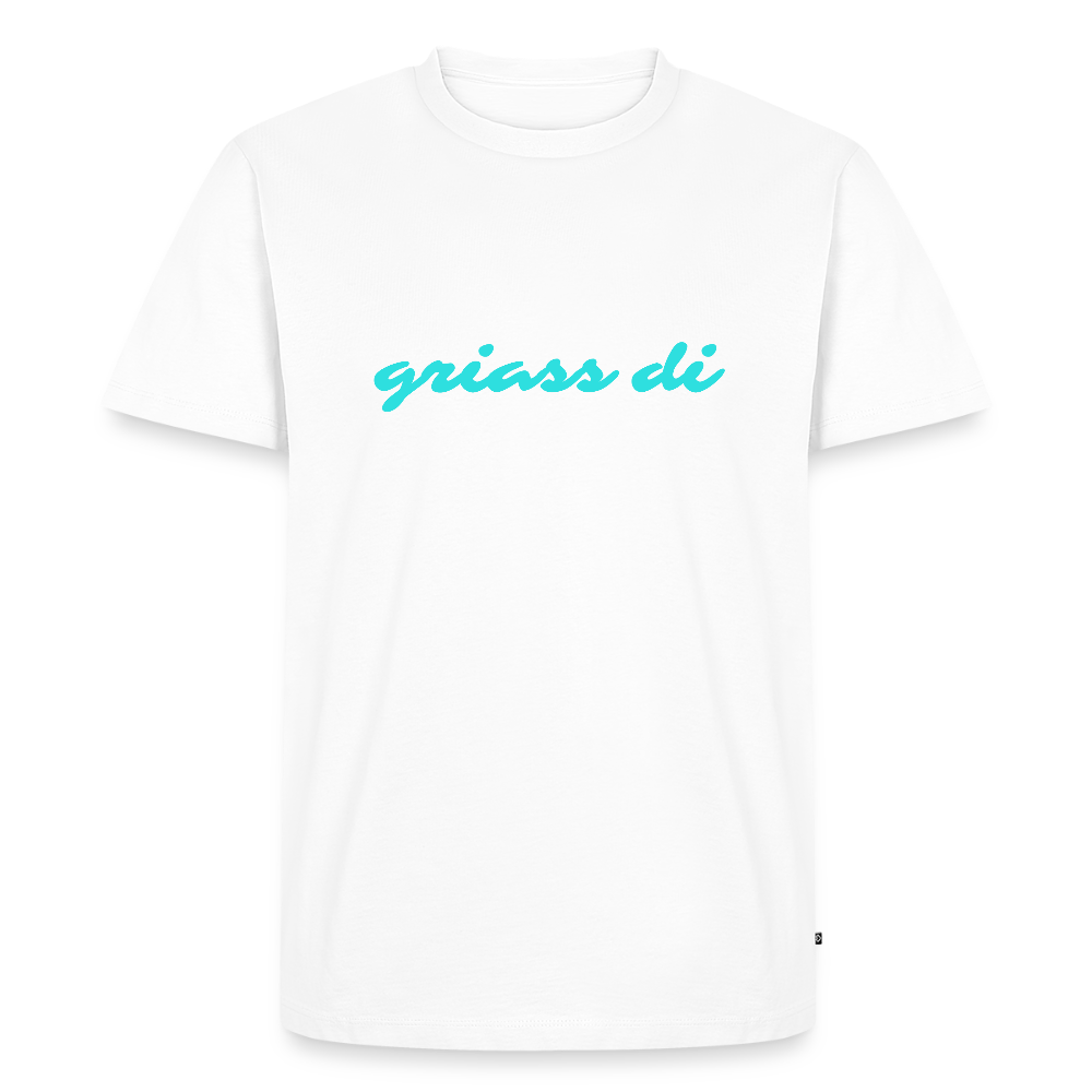 griass di - grüß dich, Männer Premium T-Shirt - Weiß