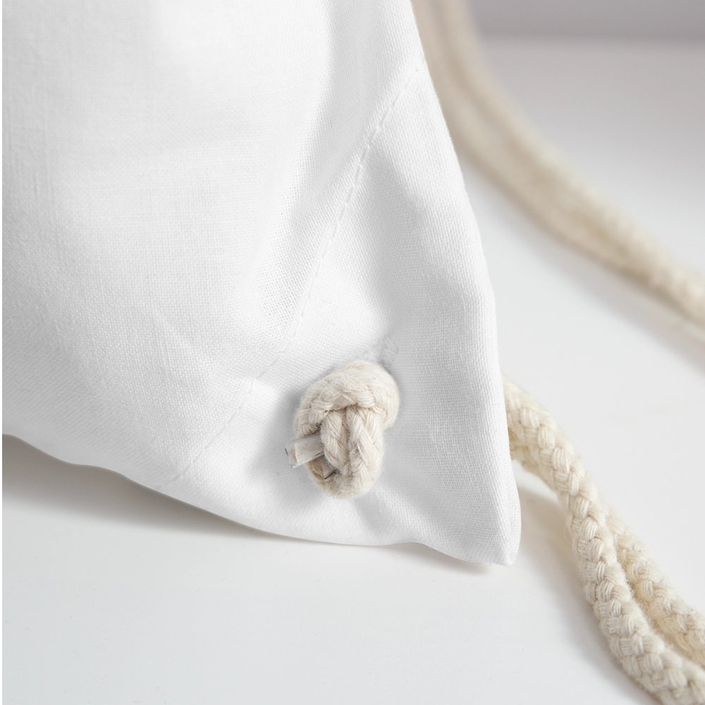 Servus (dt. Hallo) in rot & Wiener Riesenrad in schwarz, Gym/ Beach Bag - Turnsackerl (dt. Turnbeutel) - Weiß