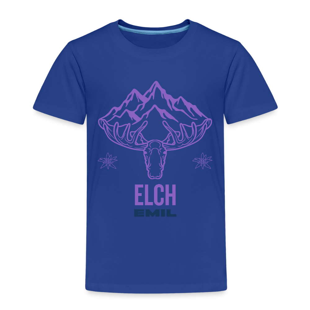 Elch Emil in Österreich, Kinder Premium T-Shirt - Königsblau
