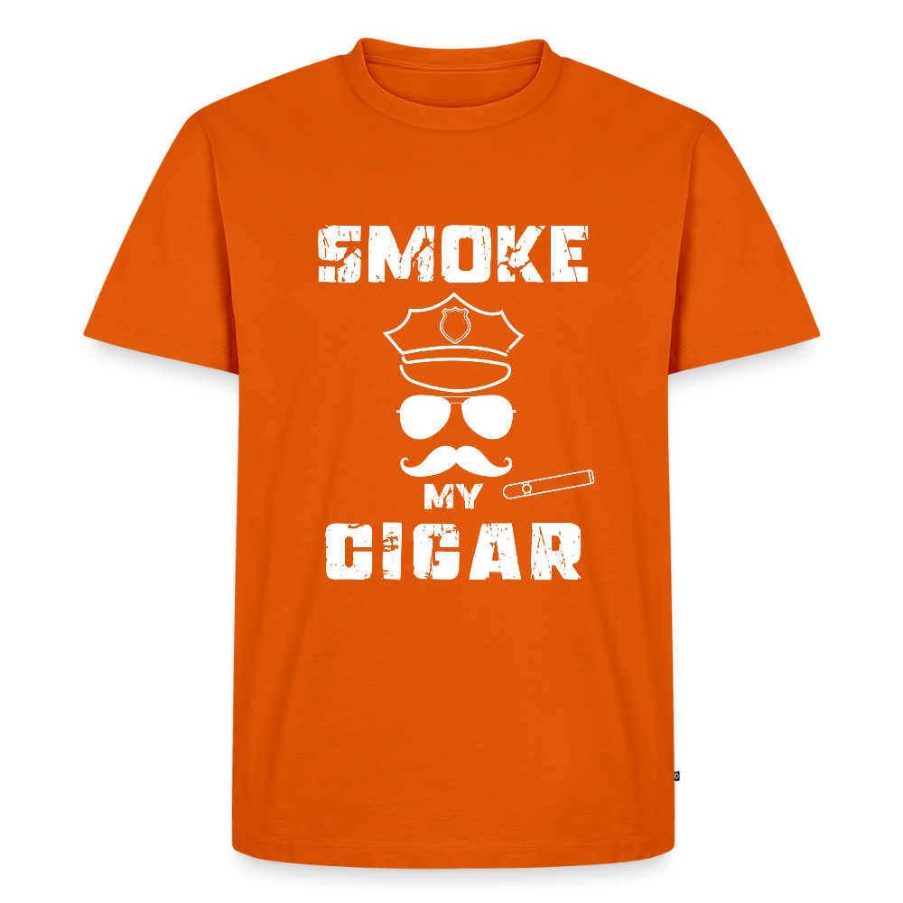 Smoke My Cigar - Zigarren Mann mit Zigarre, Hot Daddy, Cigar Man, Men/ Männer Premium T-Shirt - Orange 
