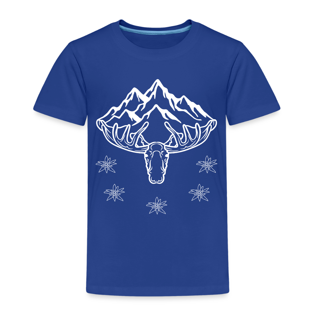 Elch Emil in Österreich, Kinder Premium T-Shirt - Königsblau