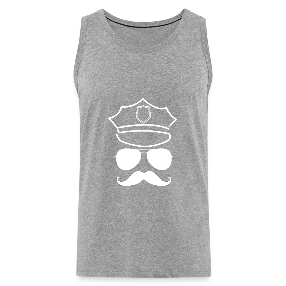 Hot Daddy - Männer Premium Tank Top - Grau meliert