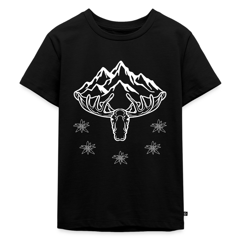 Elch Emil in Österreich, Kinder Premium T-Shirt - Schwarz