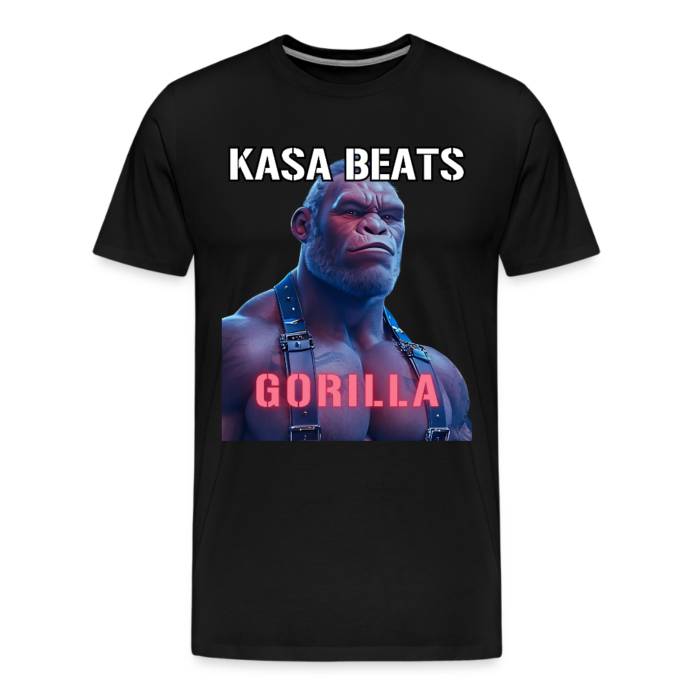 KASA BEATS - GORILLA, Men/ Männer Premium T-Shirt - Schwarz