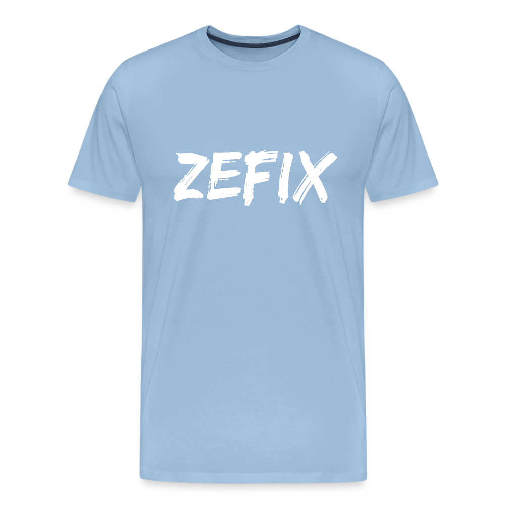 Zefix, Männer Premium T-Shirt - Sky