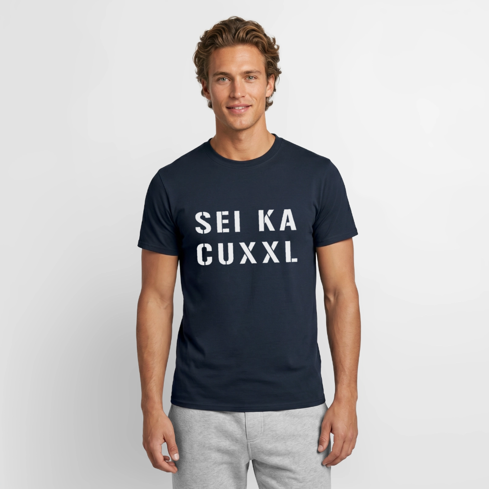 SEI KA CUXXL, Männer T-Shirt - Navy