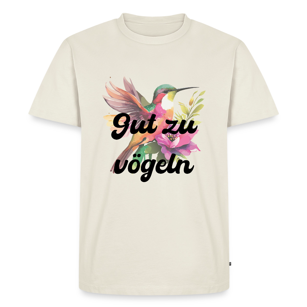 Gut zu vögeln Kolibri, Männer Premium T-Shirt - Naturweiß