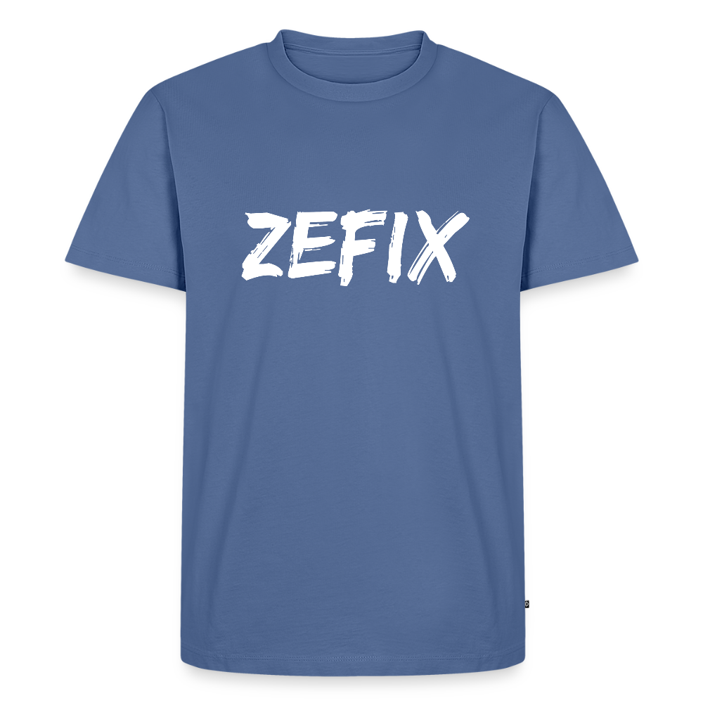 Zefix, Männer Premium T-Shirt - Taubenblau