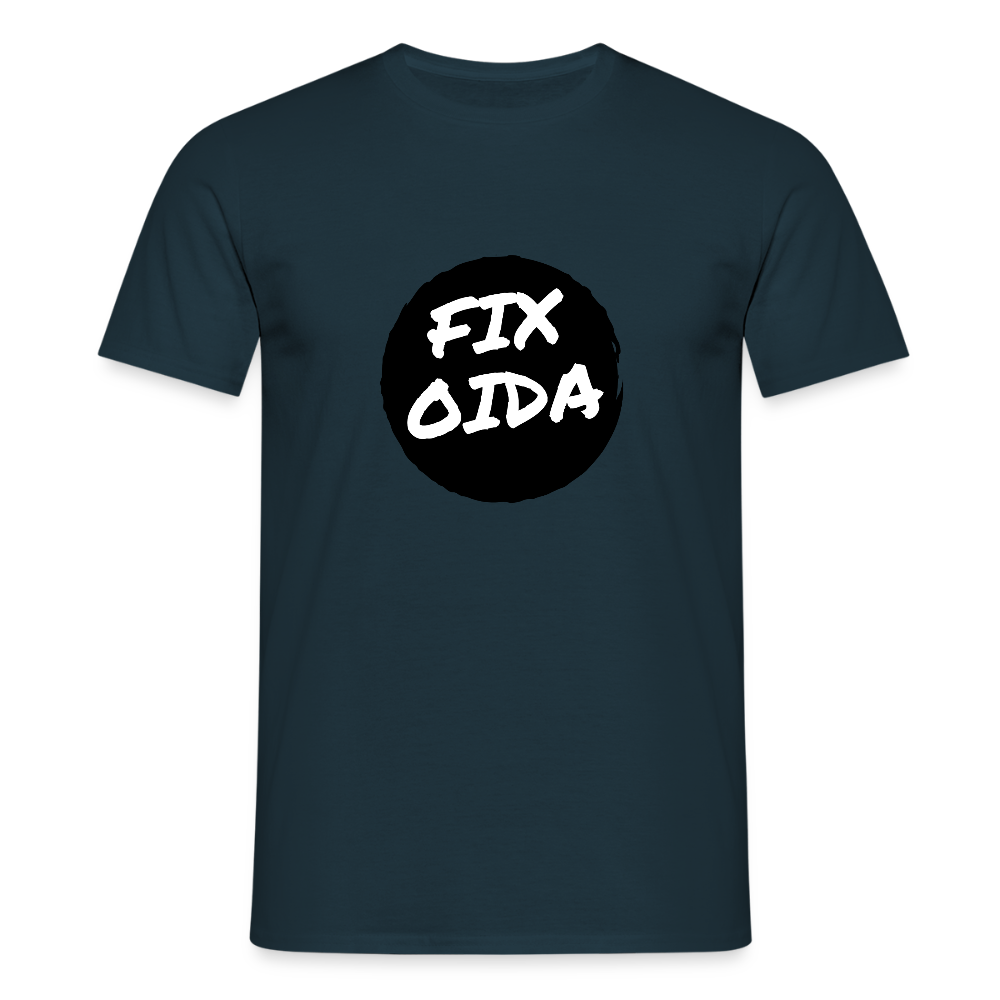 Fix Oida - Wiener Spruch, Männer T-Shirt - Navy