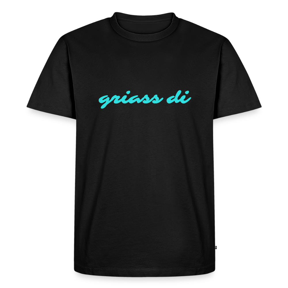 griass di - grüß dich, Männer Premium T-Shirt - Schwarz