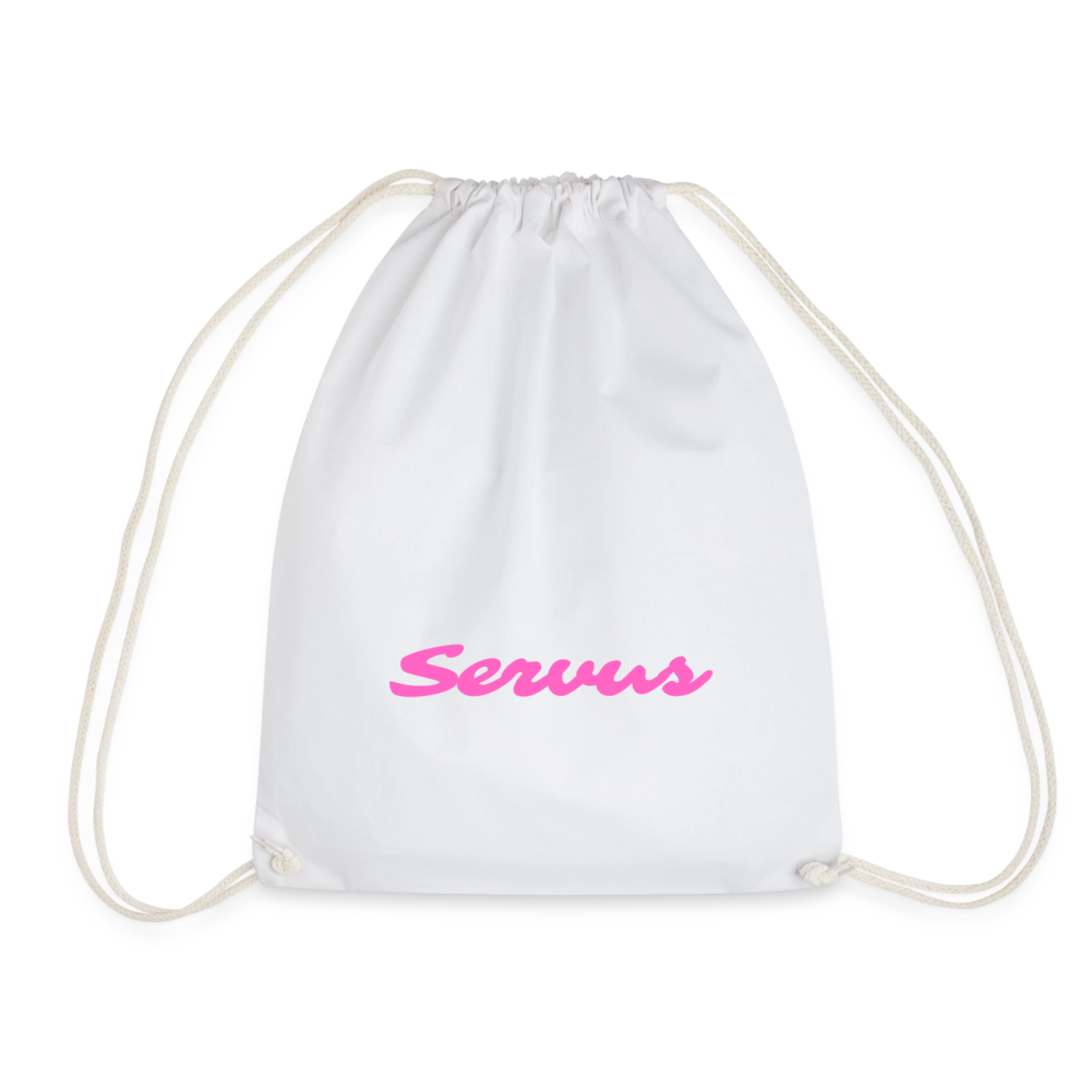 Servus in pink, Gym Bag - Turnsackerl - Weiß