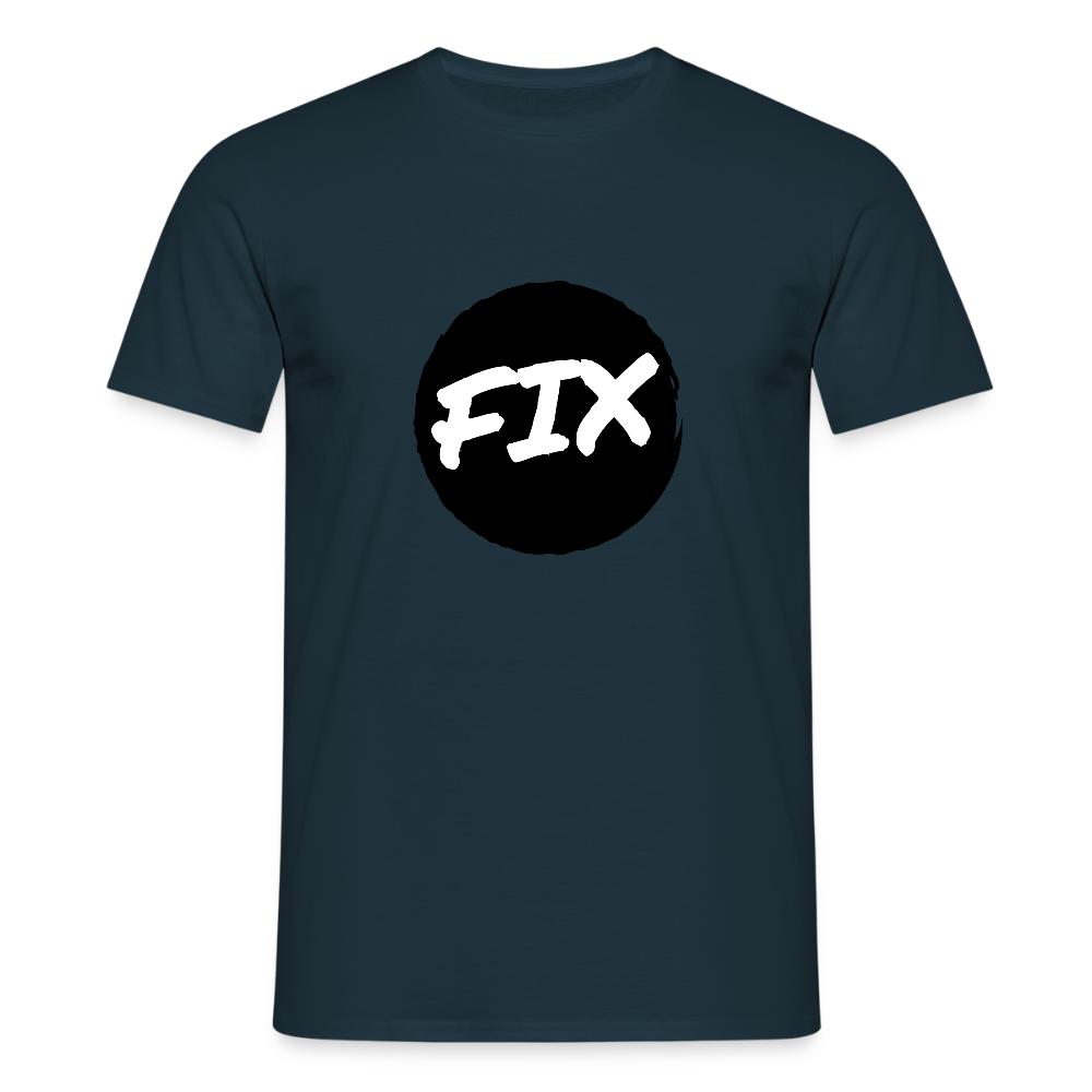 Fix - 100% sicher, fix hoit Oida ;-) Wiener Spruch, Männer T-Shirt - Navy