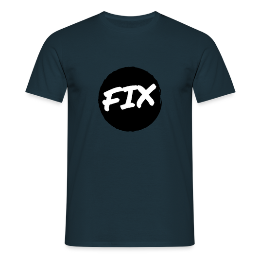 Fix - 100% sicher, fix hoit Oida ;-) Wiener Spruch, Männer T-Shirt - Navy