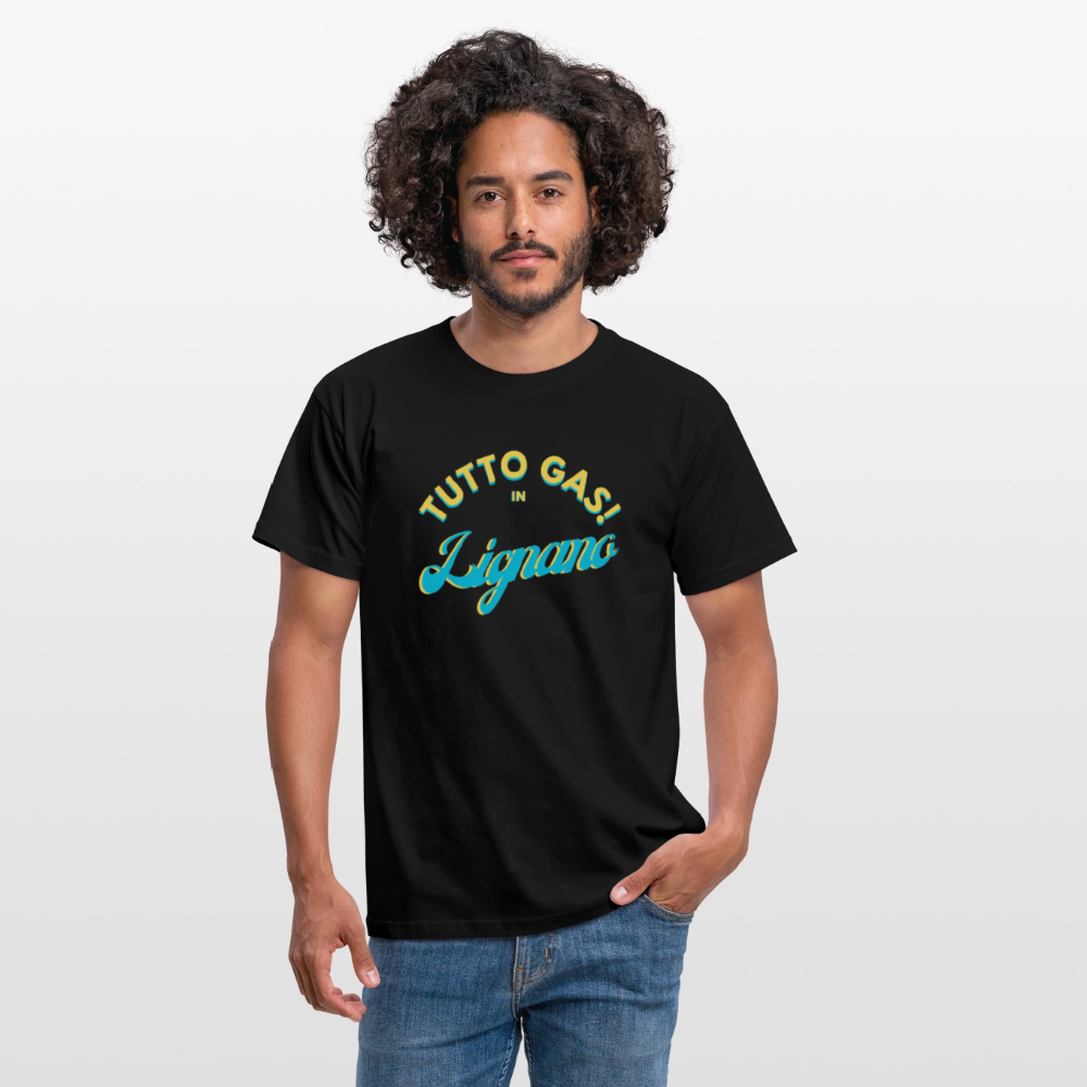 TUTTO GAS! in Lignano,  Männer T-Shirt - Schwarz