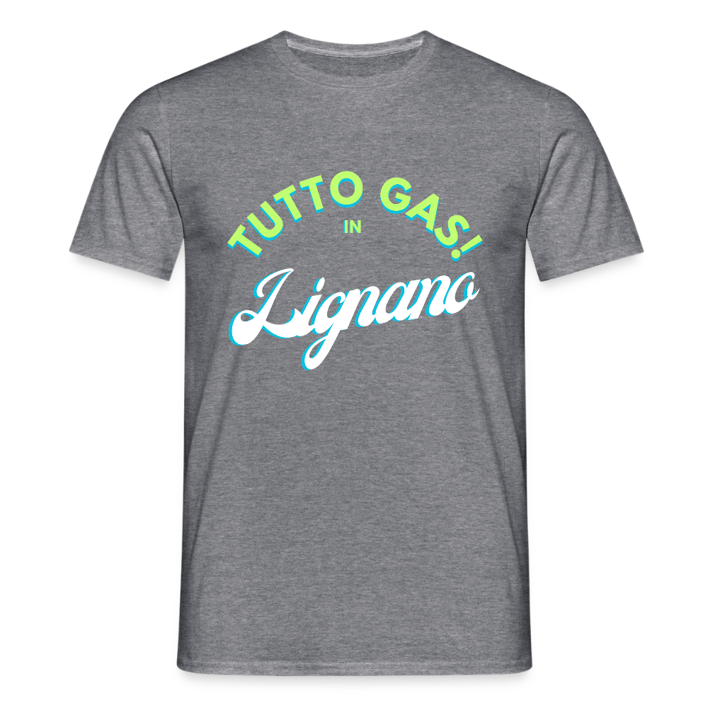 TUTTO GAS! in Lignano,  Männer T-Shirt - Graphit meliert