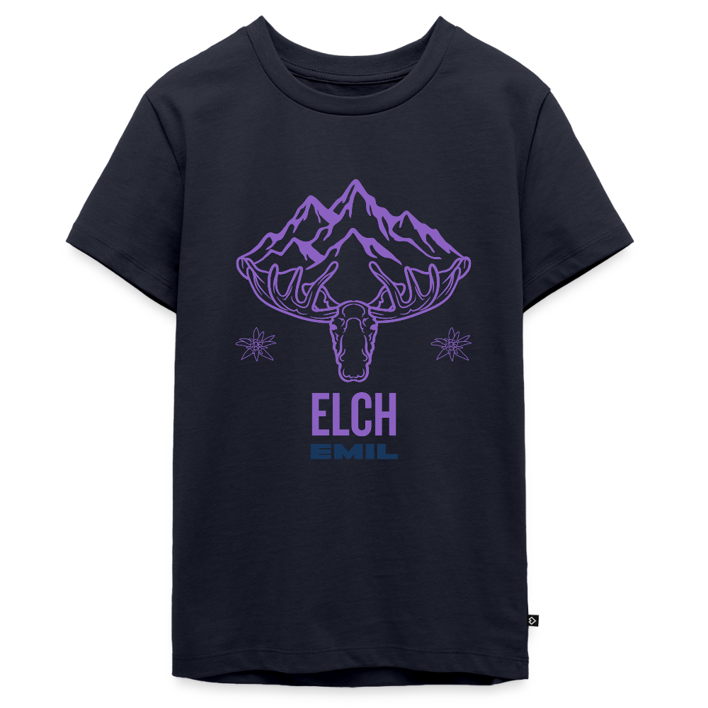 Elch Emil in Österreich, Teenager Premium T-Shirt - Navy