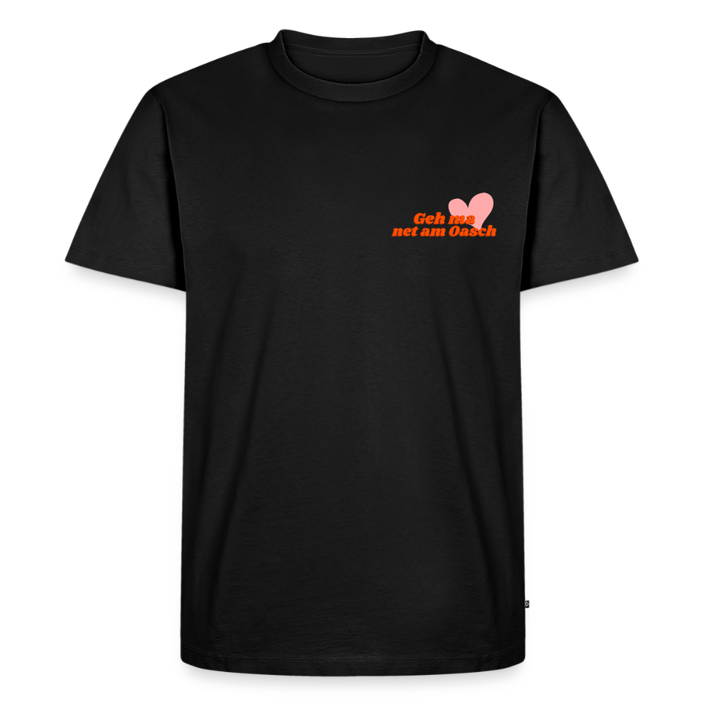 Geh ma net am Oasch, Männer Bio T-Shirt - Schwarz