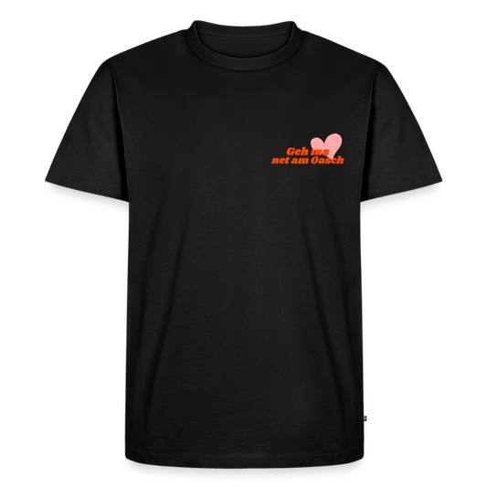 Geh ma net am Oasch, Männer Bio T-Shirt - Schwarz