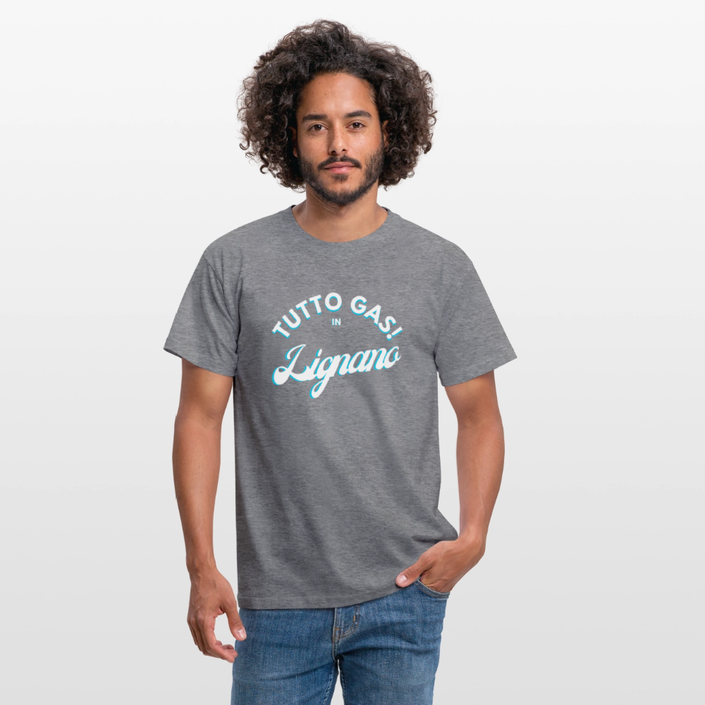 TUTTO GAS! in Lignano,  Männer T-Shirt - Graphit meliert