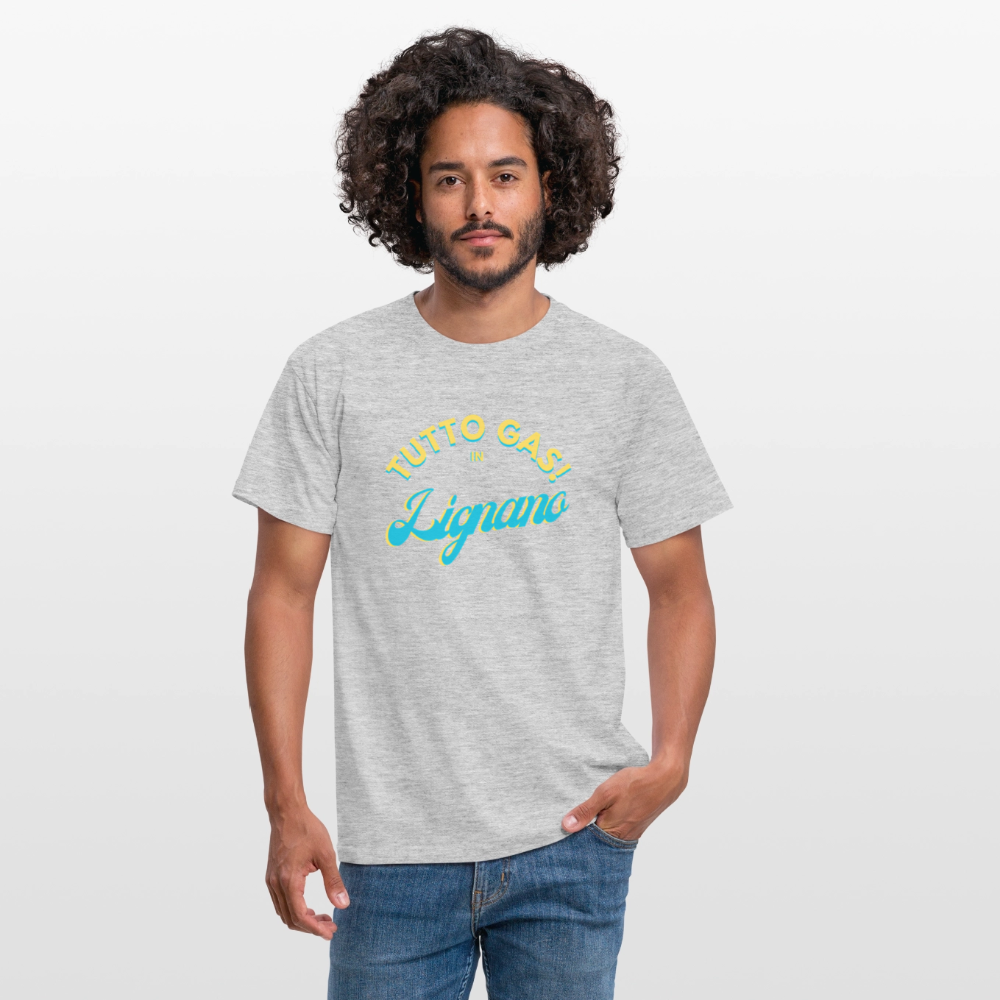 TUTTO GAS! in Lignano,  Männer T-Shirt - Grau meliert